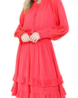 DITSY DRESS (Watermelon) 36" & 40" - Dress - Yakira Bella