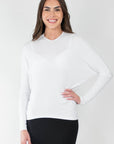 DOLMAN RIBBED V (WHITE) - Top - Yakira Bella