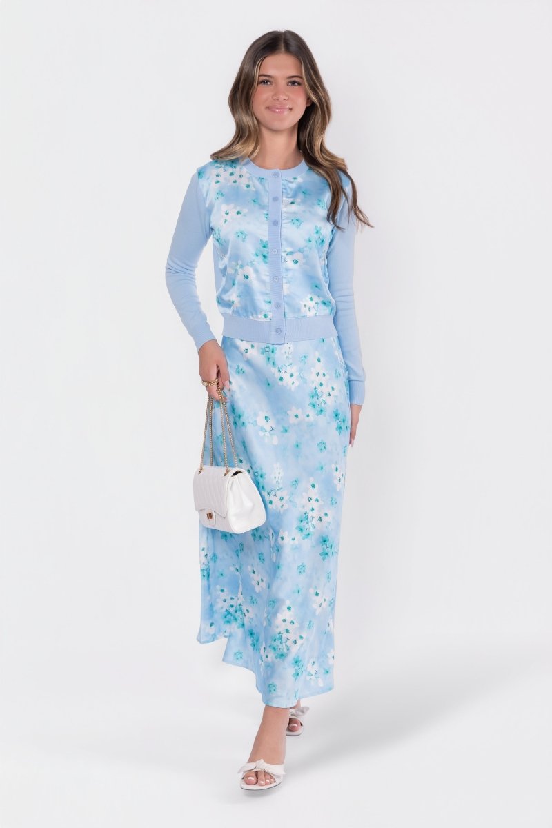 Donna Cardigan (Mint Flower) - Top - Yakira Bella