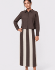 Dylan Skirt (Brown Ivory) - Skirt - Yakira Bella
