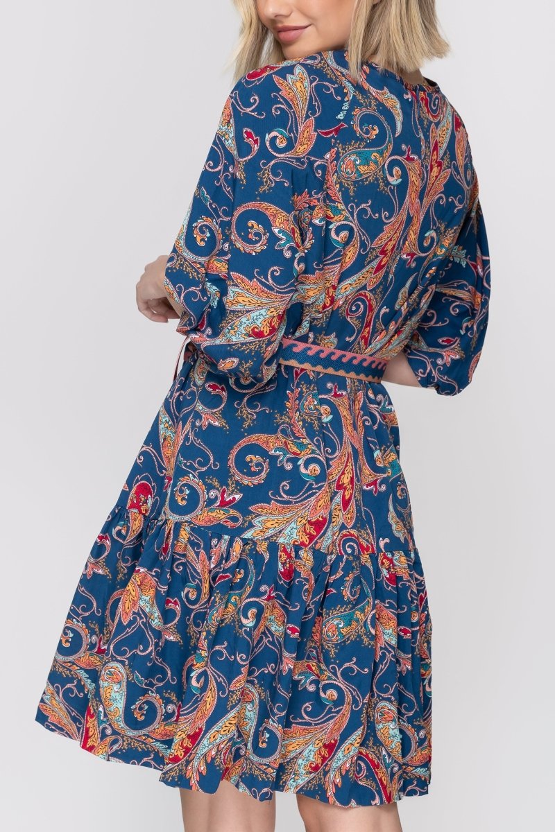 EDEN DRESS (BLUE) 38&quot; - Dress - Yakira Bella