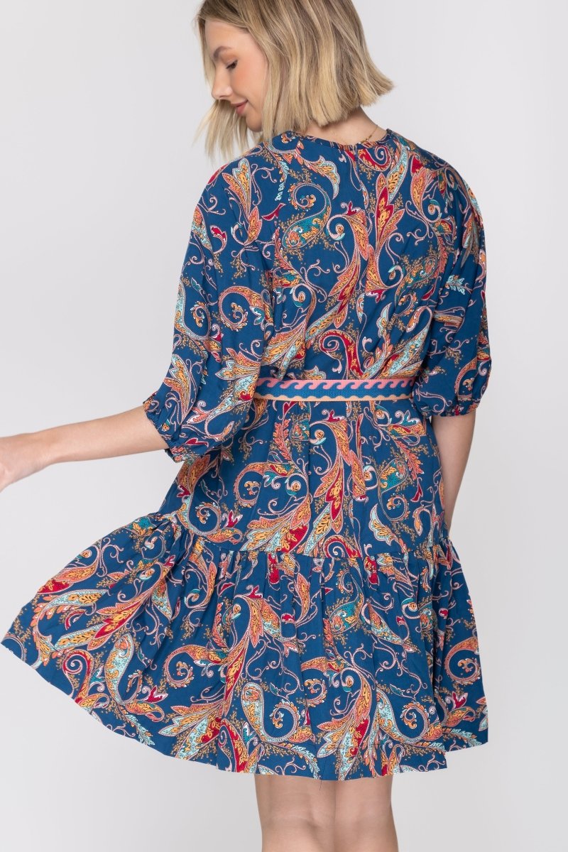 EDEN DRESS (BLUE) 38&quot; - Dress - Yakira Bella