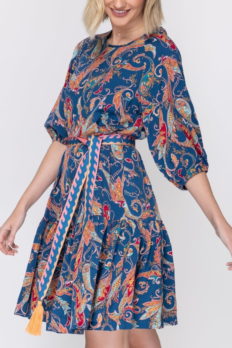 EDEN DRESS (BLUE) 38&quot; - Dress - Yakira Bella