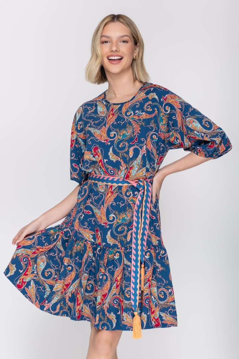 EDEN DRESS (BLUE) 38" - Dress - Yakira Bella