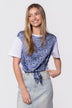 Edie Top (Blue Pattern)