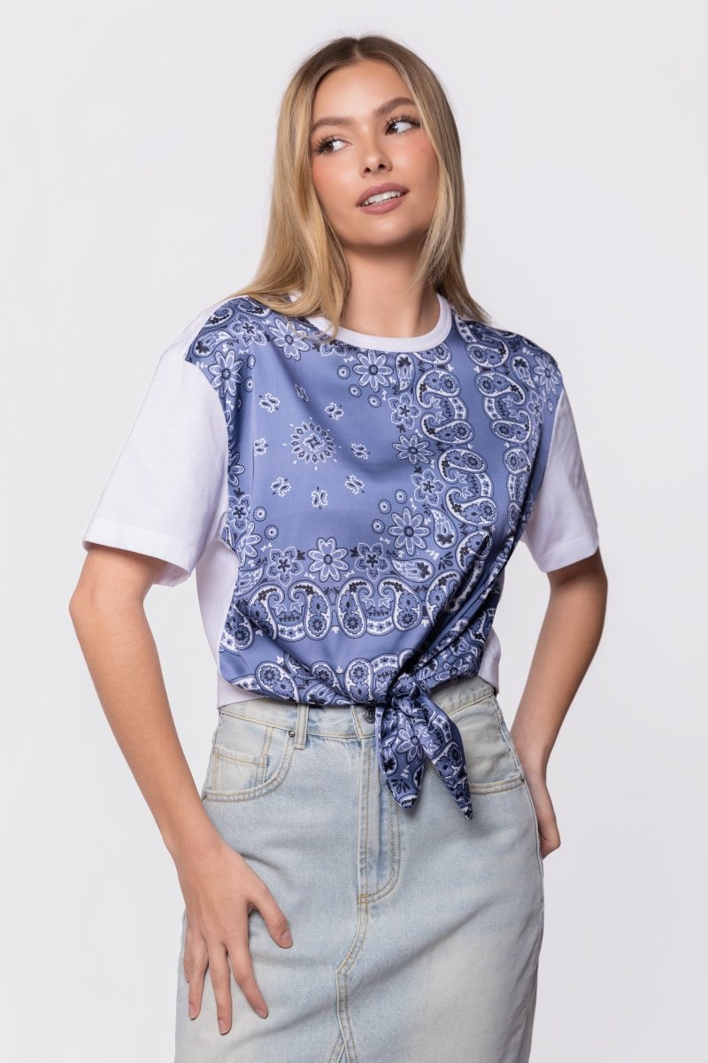 Edie Top (Blue Pattern) - Top - Yakira Bella