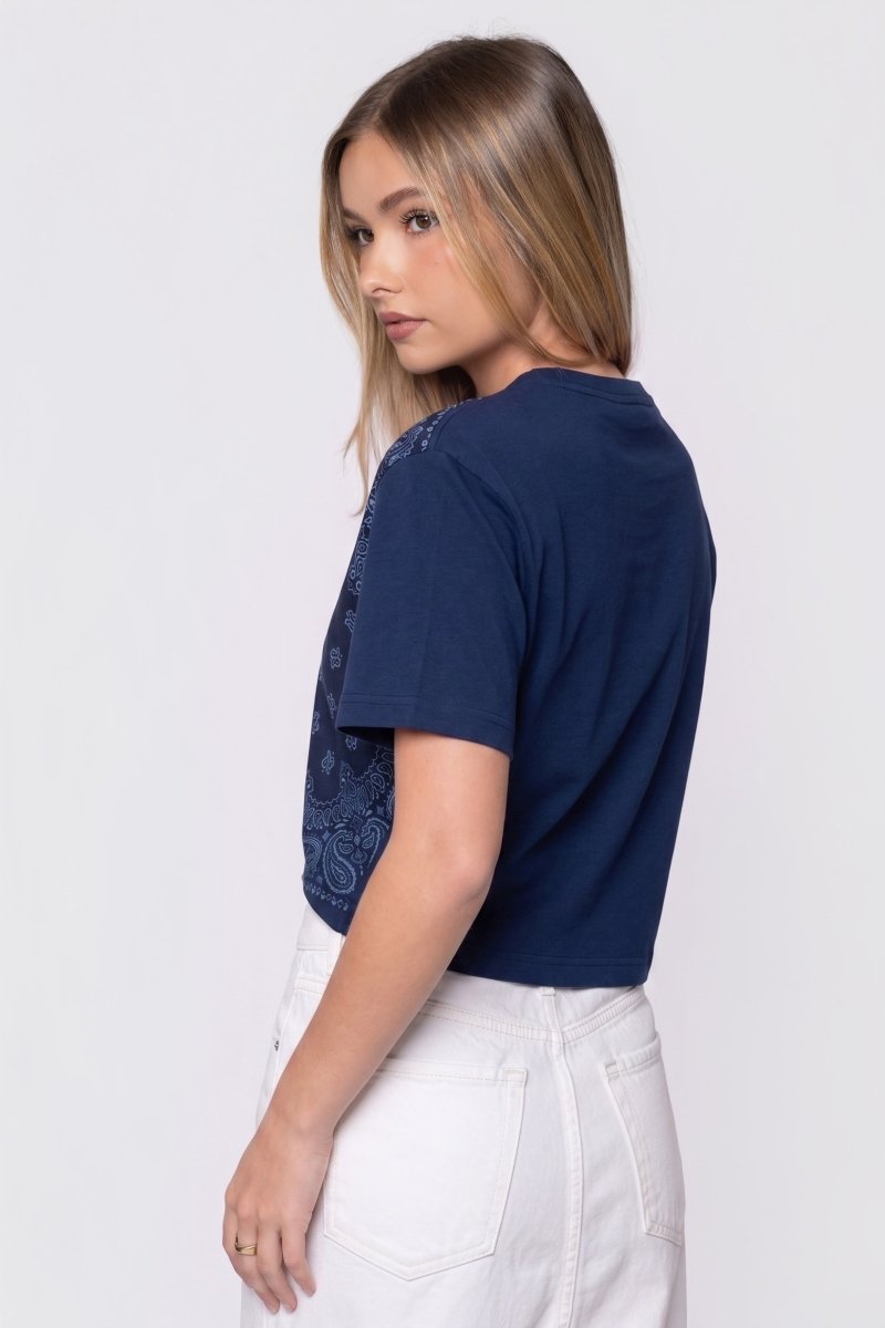 Edie Top (Navy/Navy Pattern) - Top - Yakira Bella