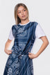 Edie Top (White/Navy Pattern)