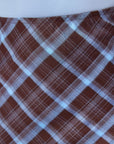 Elenia Skirt (Brown Plaid) - Skirt - Yakira Bella