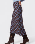 Elenia Skirt (Brown Plaid) - Skirt - Yakira Bella