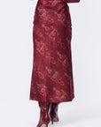 Elenia Skirt (Burgundy Pattern) - Skirt - Yakira Bella