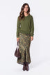 Elenia Skirt (Dark Green Pattern)