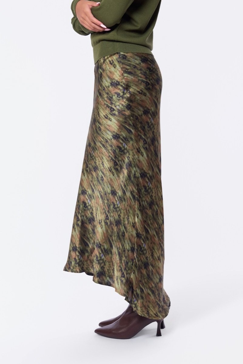 Elenia Skirt (Dark Green Pattern) - Skirt - Yakira Bella