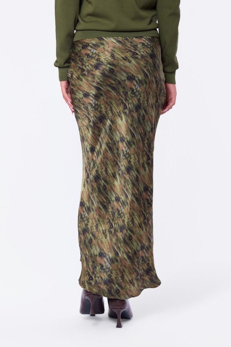 Elenia Skirt (Dark Green Pattern) - Skirt - Yakira Bella