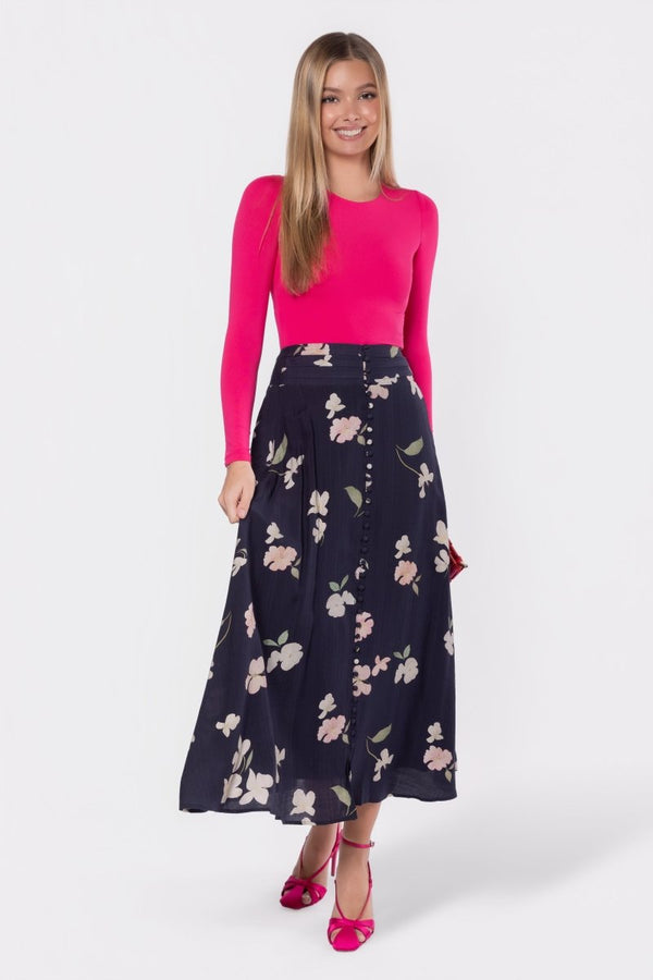 Elia Skirt (Navy Ground) - Skirt - Yakira Bella