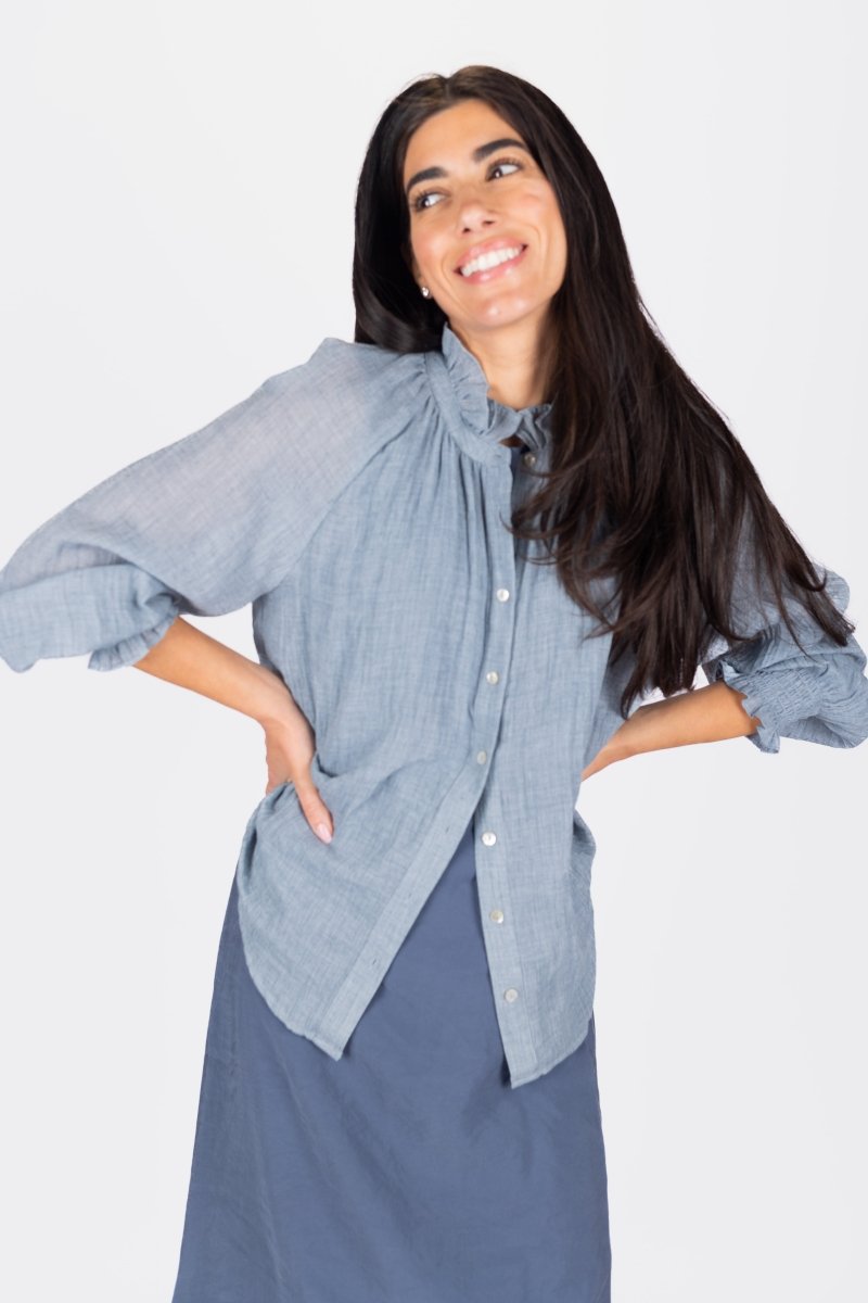 ELIA TOP (BLUE) - Top - Yakira Bella