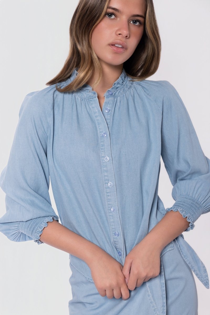 Elia Top (Chambray) - Top - Yakira Bella