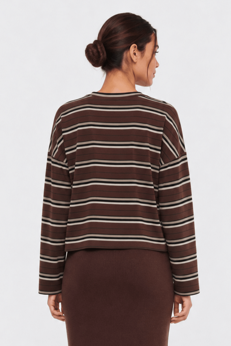 Elka Top (Brown Black) - Top - Yakira Bella