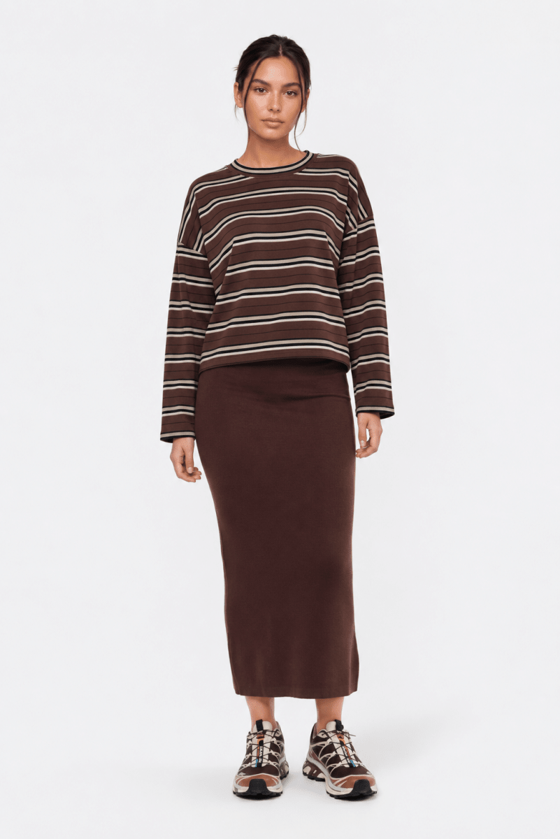 Elka Top (Brown Black) - Top - Yakira Bella