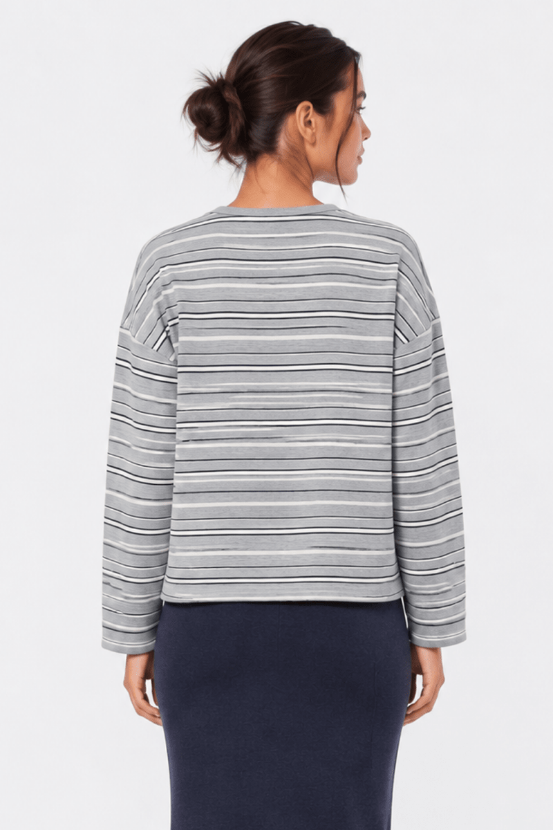 Elka Top (Grey Navy) - Top - Yakira Bella