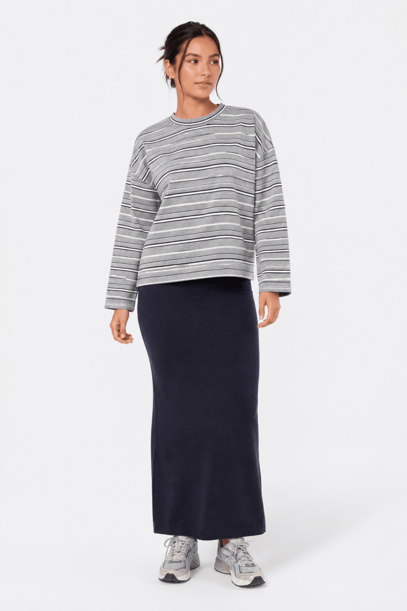 Elka Top (Grey Navy) - Top - Yakira Bella
