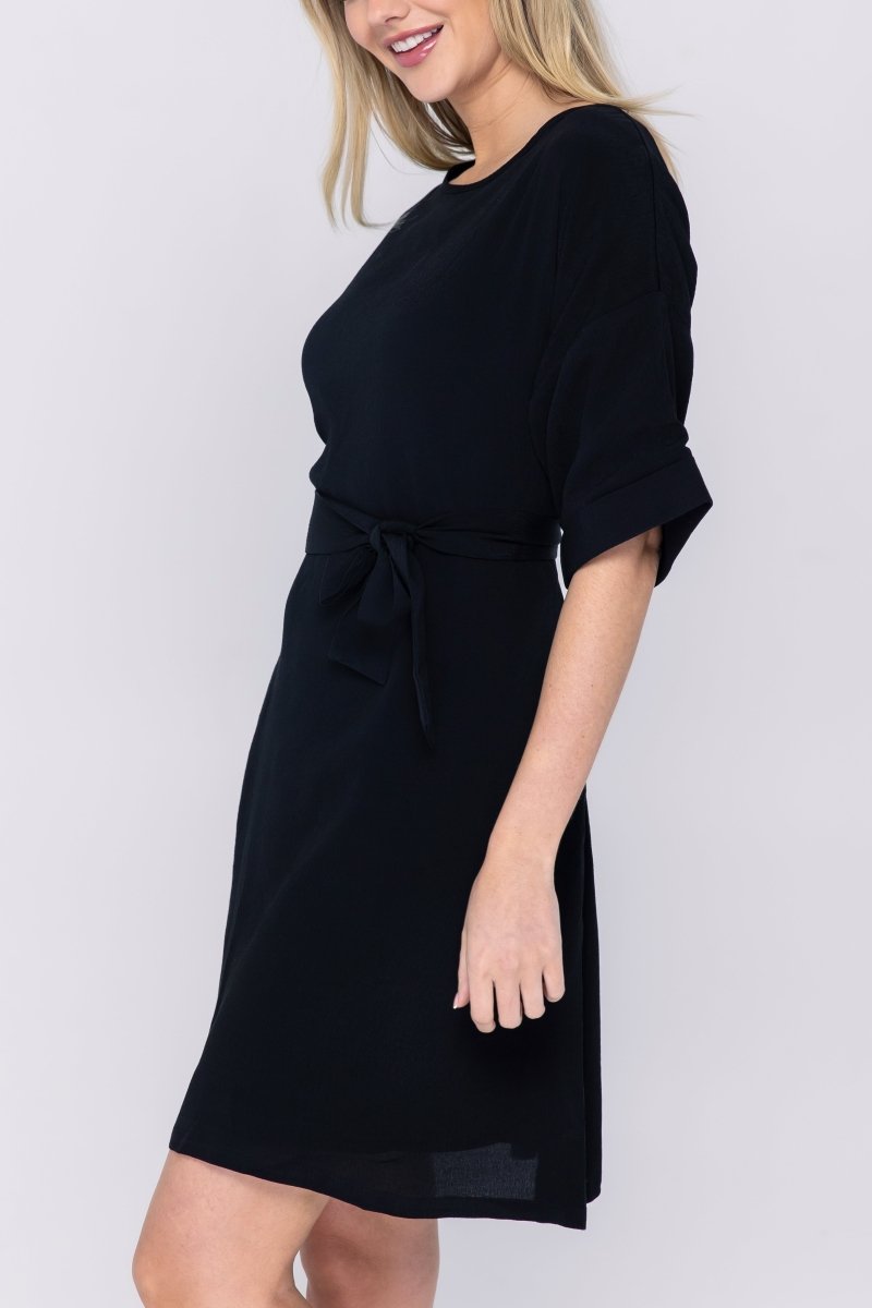 ELLA DRESS (BLACK) 37" - Dress - Yakira Bella