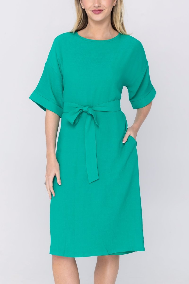 ELLA DRESS (KELLY GREEN) 42" - Dress - Yakira Bella