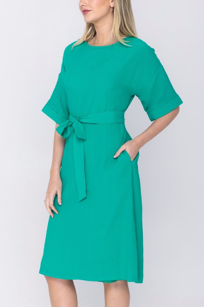 ELLA DRESS (KELLY GREEN) 42" - Dress - Yakira Bella