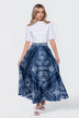 Ella Skirt 38" (Navy Ground)