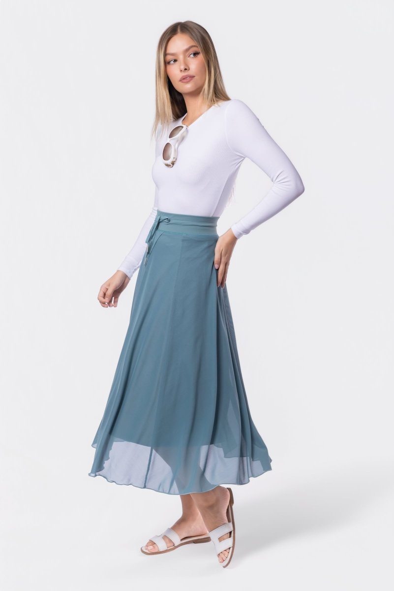 Ellen Skirt (Teal) - Skirt - Yakira Bella