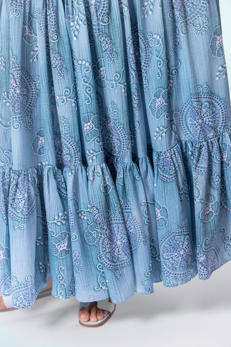 Eloisa Skirt (Green Pattern) - Skirt - Yakira Bella