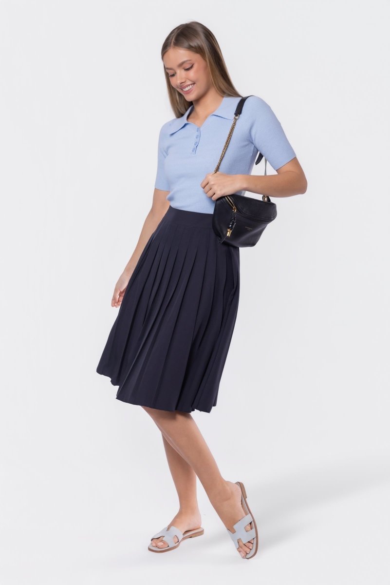 Ember Skirt 25" (Navy) - Skirt - Yakira Bella