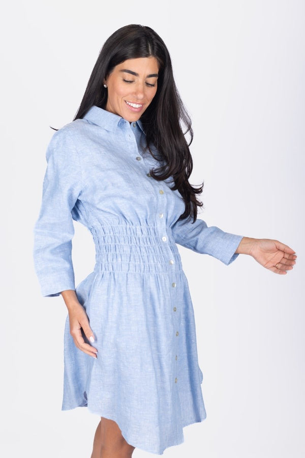EMBERLY DRESS (BLUE) - Dress - Yakira Bella