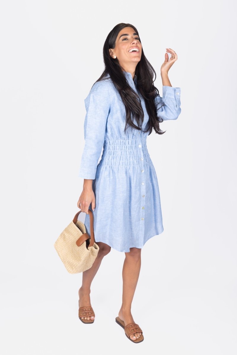EMBERLY DRESS (BLUE) - Dress - Yakira Bella