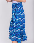 EMERSON SKIRT (BLUE PATTERN) - Skirt - Yakira Bella