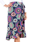 EMERSON SKIRT (Navy/Multicolor) - Skirt - Yakira Bella