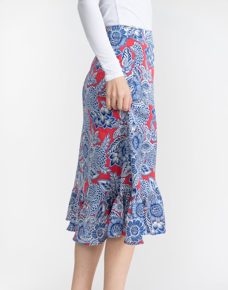 EMERSON SKIRT (RED PATTERN) - Skirt - Yakira Bella