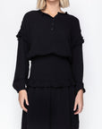 EMILY DRESS LONG SLEEVE (BLACK) 41" - Dress - Yakira Bella