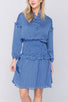 EMILY DRESS Long Sleeve (BLUE) 41" - Dress - Yakira Bella