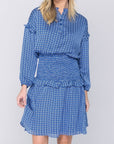 EMILY DRESS Long Sleeve (BLUE) 41" - Dress - Yakira Bella