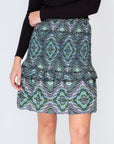 EMILY SKIRT (GREEN/MULTI) 20" - Skirt - Yakira Bella