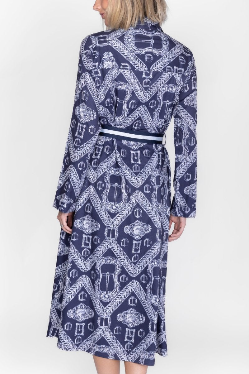 EMMA DRESS LONG SLEEVE (NAVY) - Dress - Yakira Bella