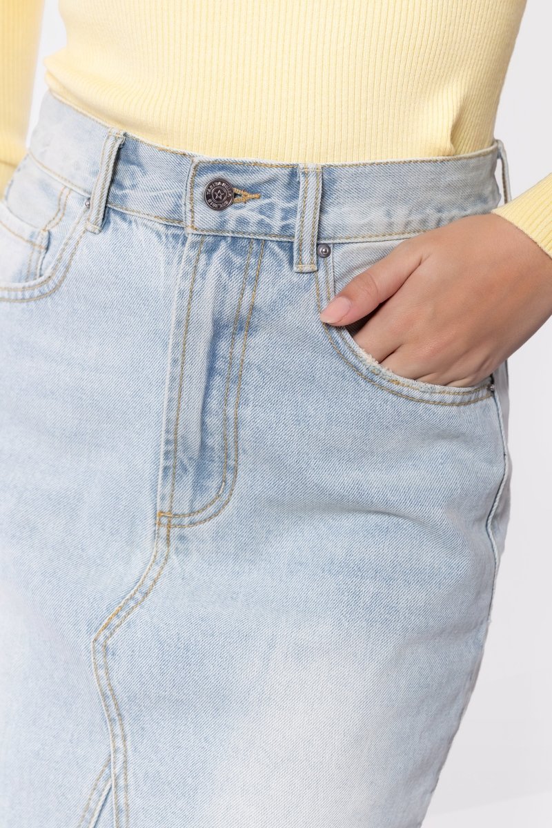 Emma Skirt 20" (Blue) - Skirt - Yakira Bella