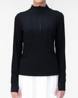 ENDURE HALF ZIP (BLACK) - Top - Yakira Bella