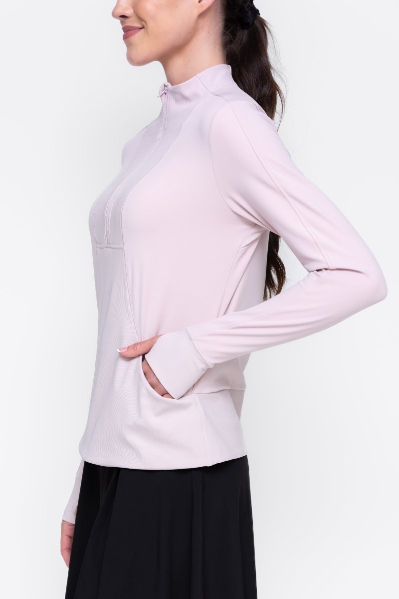 ENDURE HALF ZIP (PINK) - Top - Yakira Bella