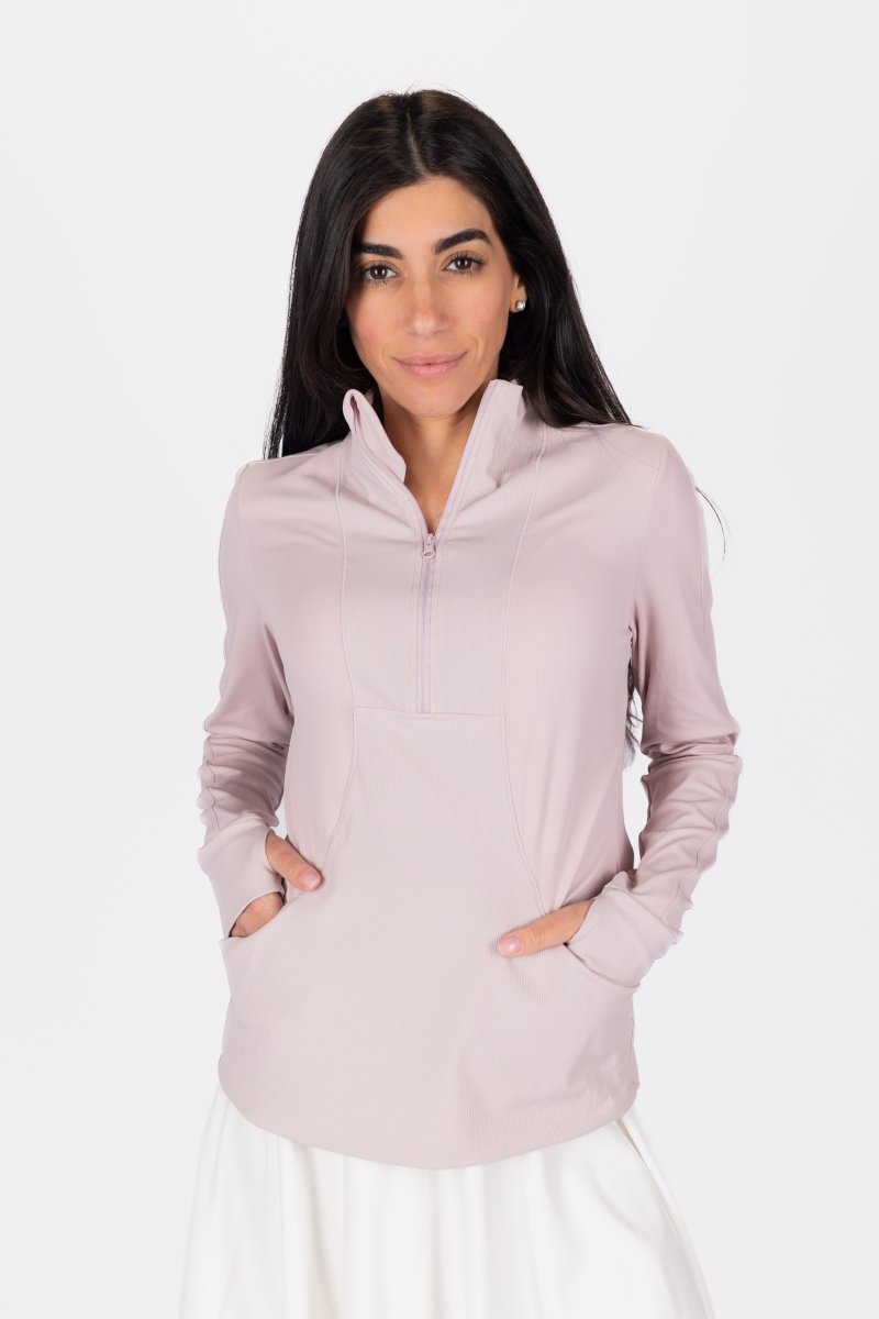 ENDURE HALF ZIP (PINK) - Top - Yakira Bella