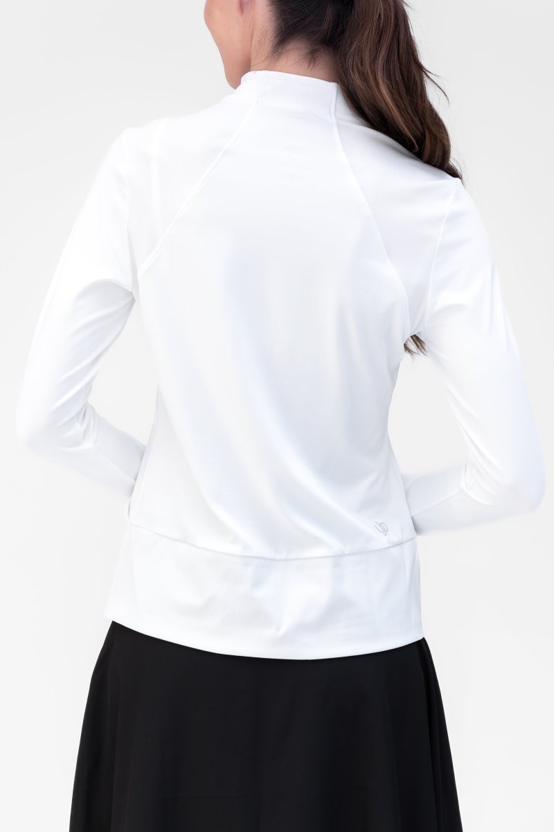 ENDURE HALF ZIP (WHITE) - Top - Yakira Bella