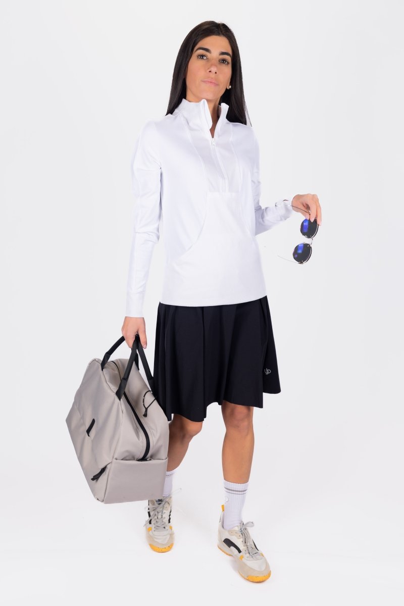 ENDURE HALF ZIP (WHITE) - Top - Yakira Bella