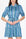 ESME DRESS Short Sleeve (BLUE PATTERN) 36" - Dress - Yakira Bella