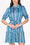 ESME DRESS Short Sleeve (BLUE PATTERN) 36" - Dress - Yakira Bella